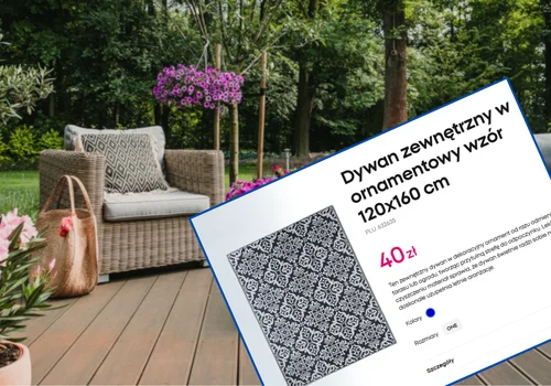 Ten dywan z Pepco za 40 zł odmieni nudny balkon i taras! Duży i na każdą pogodę, a oryginalny wzór przyciąga uwagę