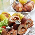 Roladki z kurczaka z serem mozzarella i szynką szwarcwaldzką