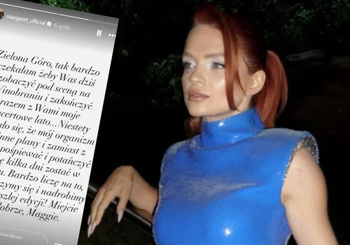 Margaret nie wystąpi dziś w Zielonej Górze. Wokalistka trafiła do szpitala tuż przed koncertem!