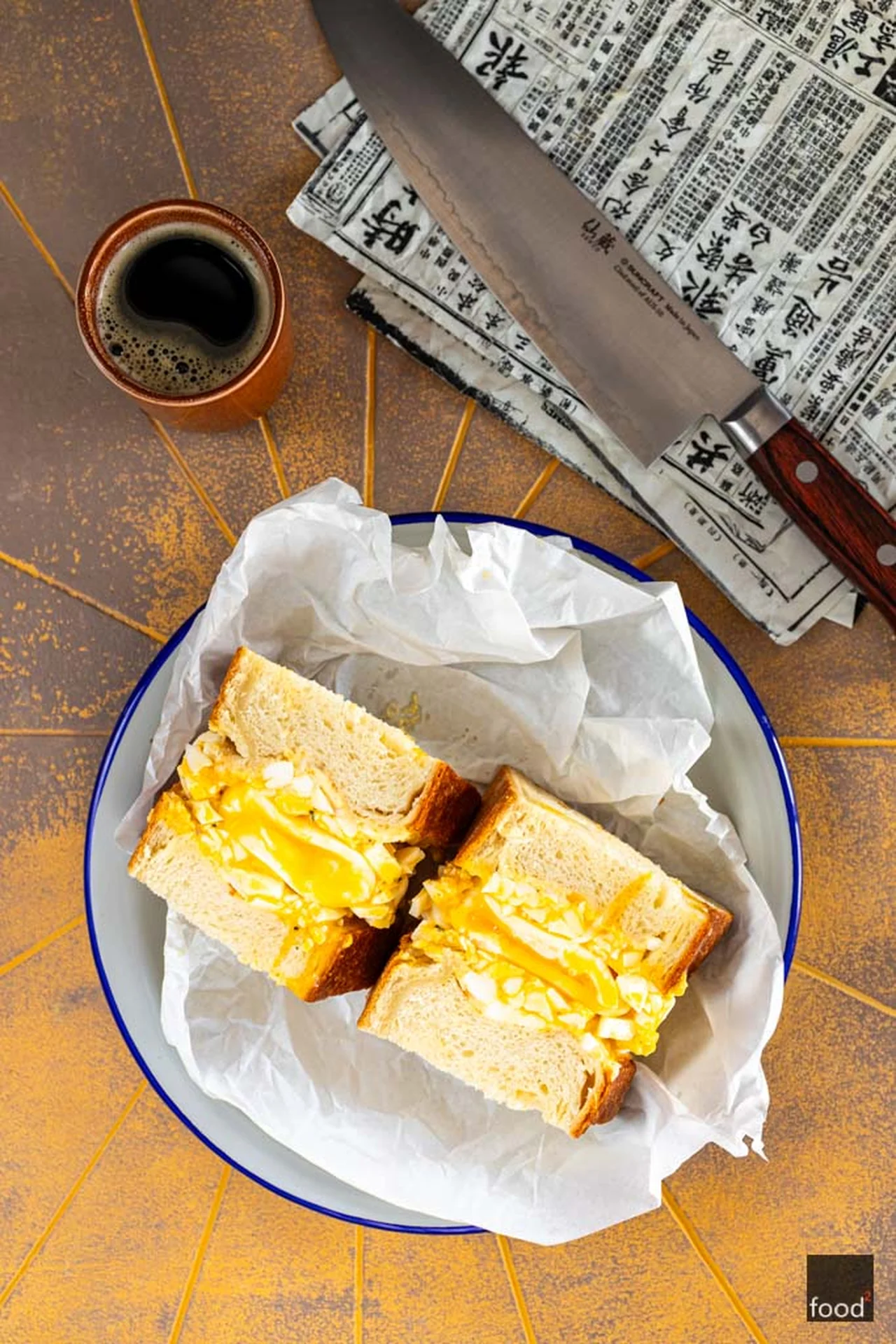 Tamago sando - japońska kanapka z pastą jajeczną