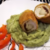 Roladki indycze z puree z awokado