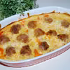 Pulpety pieczone w sosie serowym