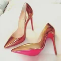 Gold Louboutin's