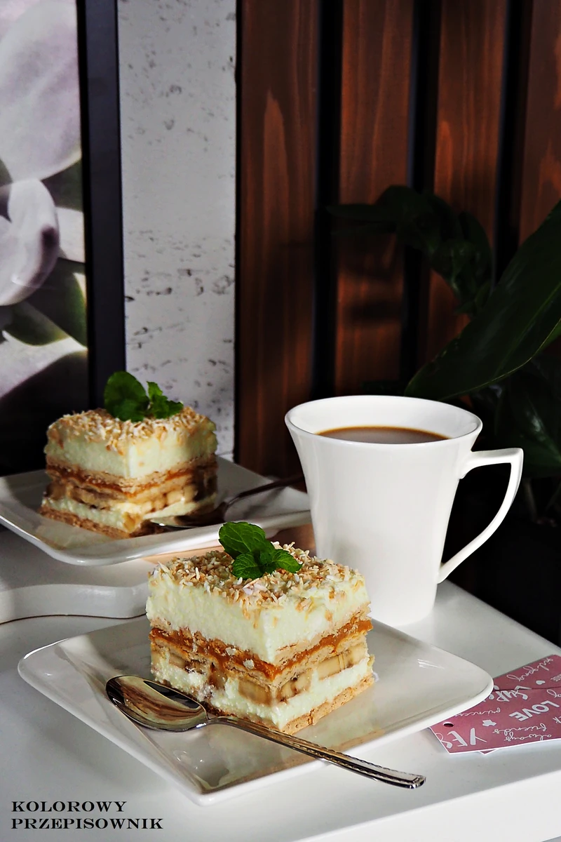 Ciasto krówka bananowa (bez pieczenia)