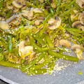 Fasolka z pieczarkami