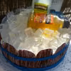 Tort beczka z lodem