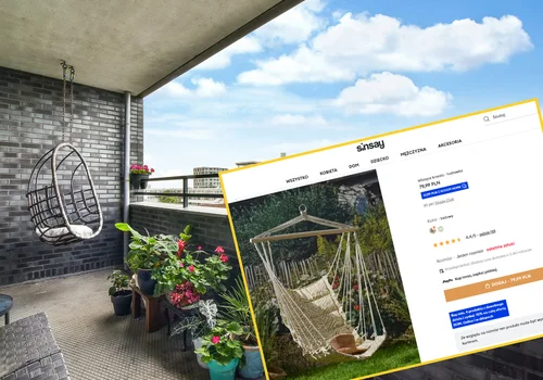 Balkon lub ogród jak z marzeń! Wisząca huśtawka za 67,99 zł z Sinsay daje wygodę i efekt jak z Instagrama