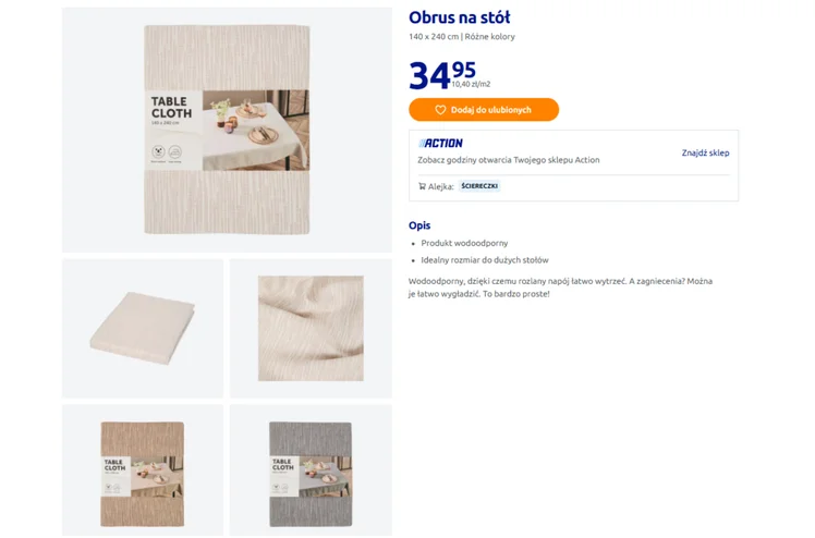 Zdjęcie Ten obrus z Action za 34 zł zrobi furorę na domowej Komunii! Wodoodporny, oryginalny wzór - efekt jak w restauracji #1