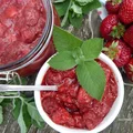 Dżem truskawkowy z nutą miętową (bez żelfixów)