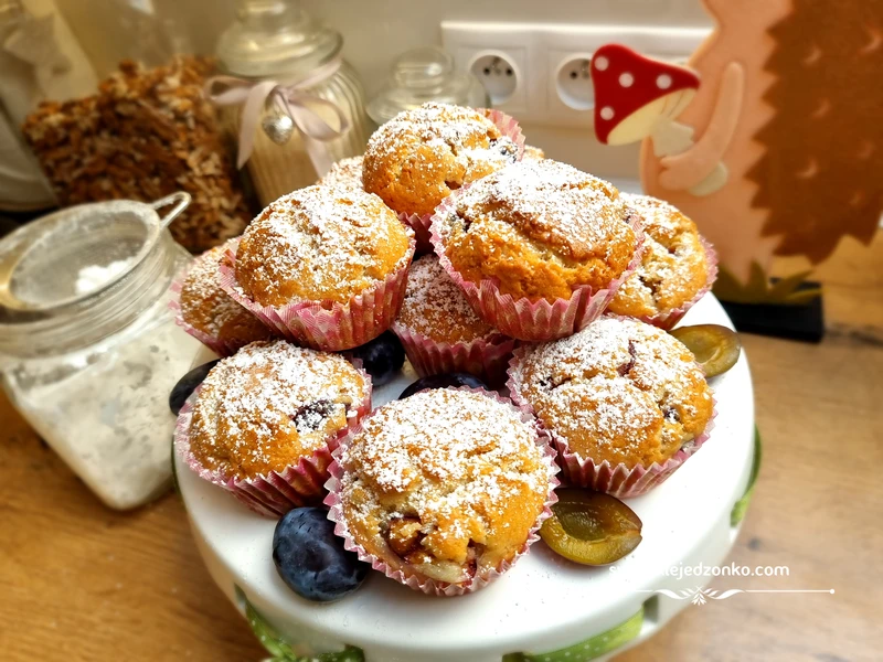 Muffinki ze śliwkami proste i pyszne