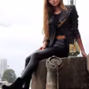 Skórzany look