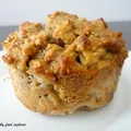 Owsiany muffin z jabłkiem i orzechami
