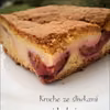 Kruche ciasto ze śliwkami i budyniem