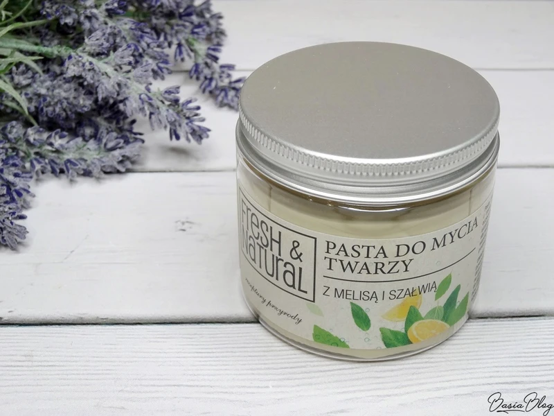 Pasta do mycia twarzy Fresh&Natural z melisą i szałwią
