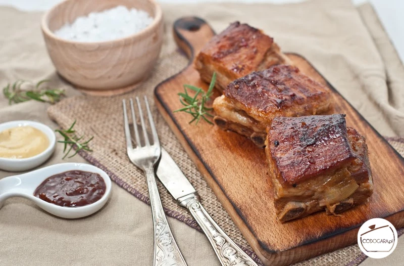 Żeberka w sosie BBQ