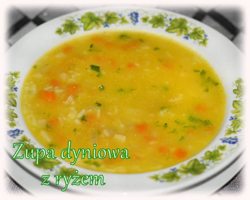 Zupa dyniowa z ryżem