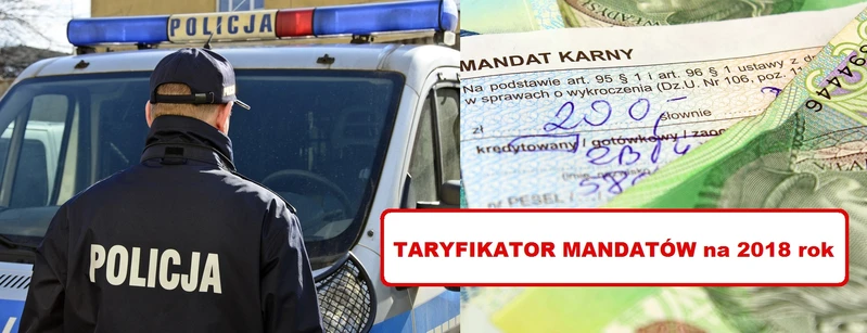 MANDATY w 2018 roku! Zobacz ile zapłacisz za najczęstsze wykroczenia!