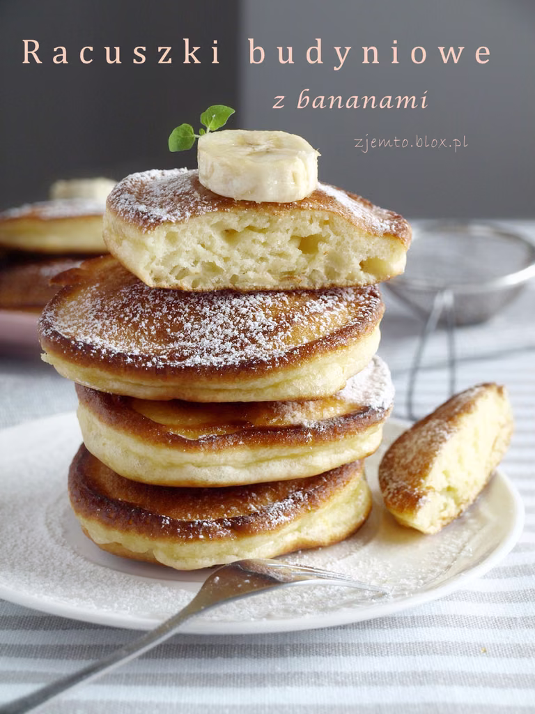 Placuszki budyniowe z bananami