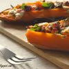 Pieczone bataty z serem kozim i chorizo - NAJLEPSZE !