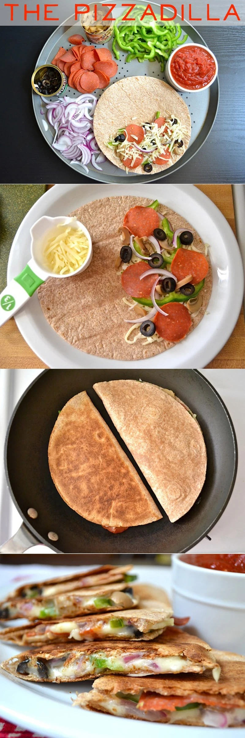 Pyszna tortilla... prawie jak pizza :) 