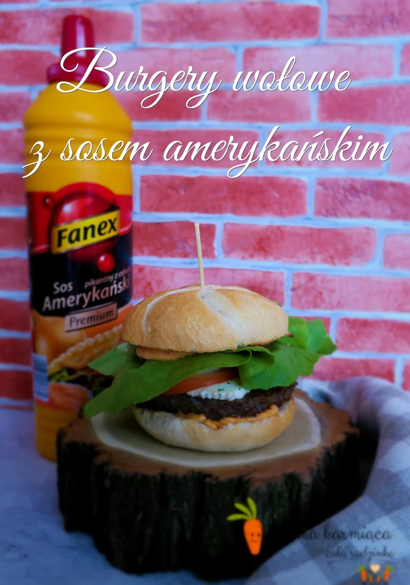 Burgery wołowe z sosem amerykańskim