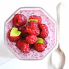 Malinowy pudding chia bez cukru