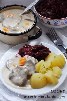 Ozorki w sosie musztardowym