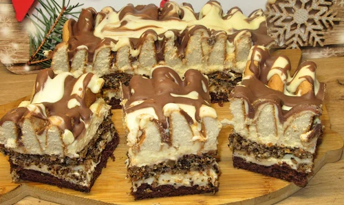 Pyszne i efektowne ciasto GÓRA LODOWA Z ORZECHOWĄ WKŁADKĄ +FILM