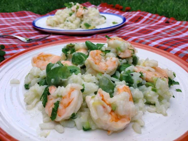 Risotto z bobem