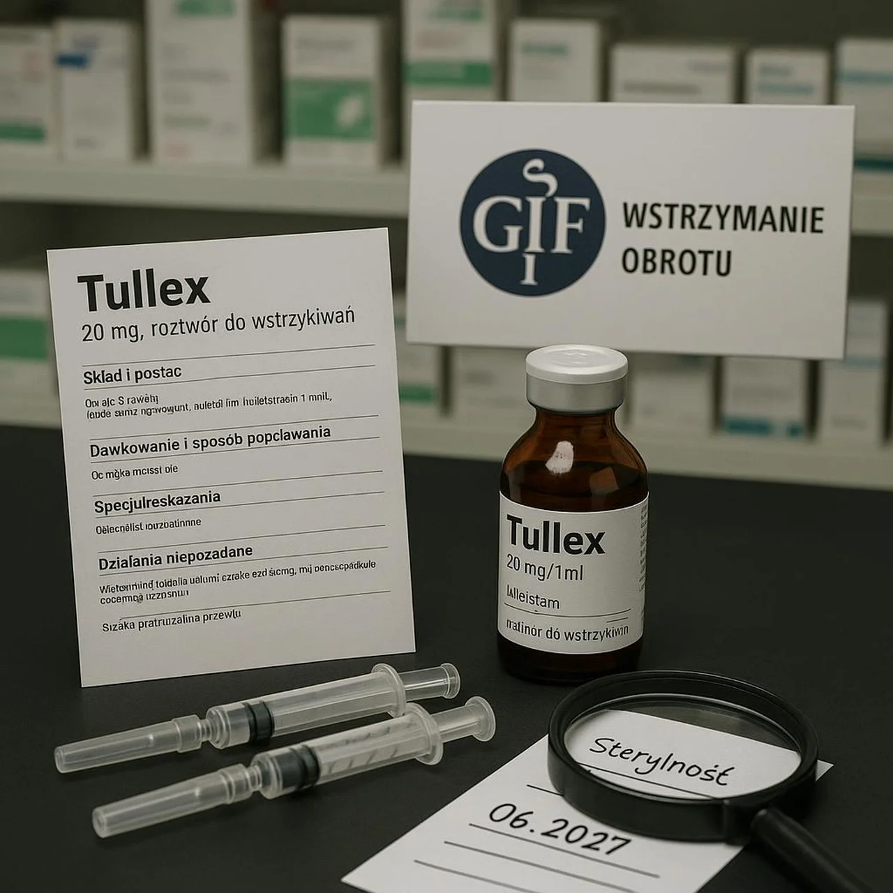 Decyzja GIF o natychmiastowym wstrzymaniu obrotu Tullex 20 mg – co dalej dla pacjentów i całego systemu leków