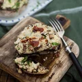 Grillowane pieczarki faszerowane kuskusem