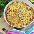 Jednogarnkowe Spaghetti Z Sosem Pomidorowym I Mięsem Mielonym