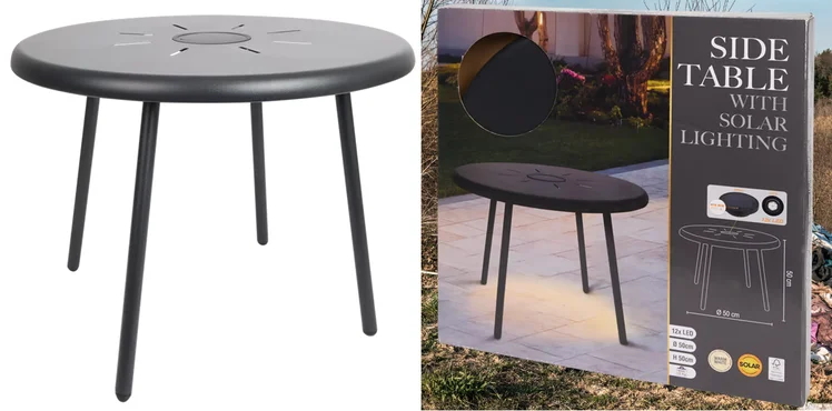 Zdjęcie Solarny stolik ogrodowy z Action to okrycie sezonu! Ostatni dzwonek na zakup za 54,99! #1