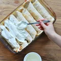 Zapiekane tortille z kurczakiem, papryką, kukurydzą i serem
