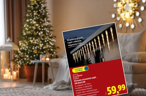 Te lampki sople z Lidla za 60 zł zrobią furorę w Święta! Odporne na każdą pogodę, z timerem, a efekt migotania zrobi bajeczny klimat