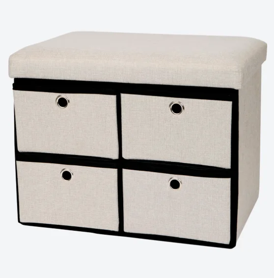 Zdjęcie Ta stylowa pufka z Action za 49,90 zł to nowy hit do mieszkania! Składana, aż 4 szufladki i dodatkowe siedzisko dla gości #4