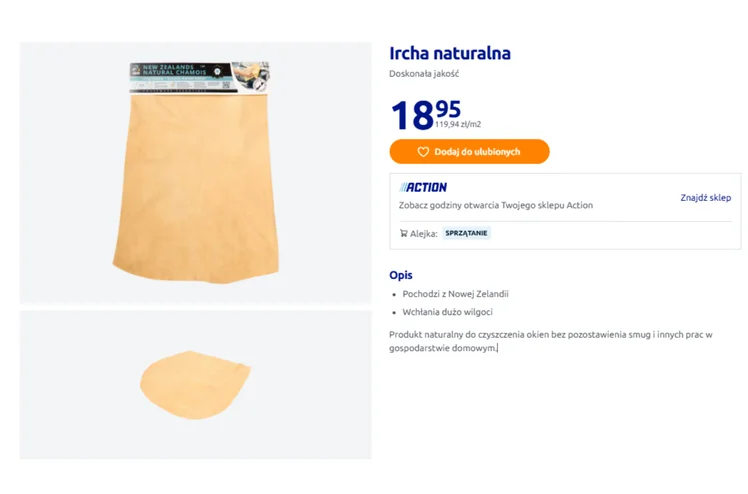 Zdjęcie HIT do okien za 18 zł w Action! Świetnie wchłania wodę i zero smug - nowa jakość mycia #1