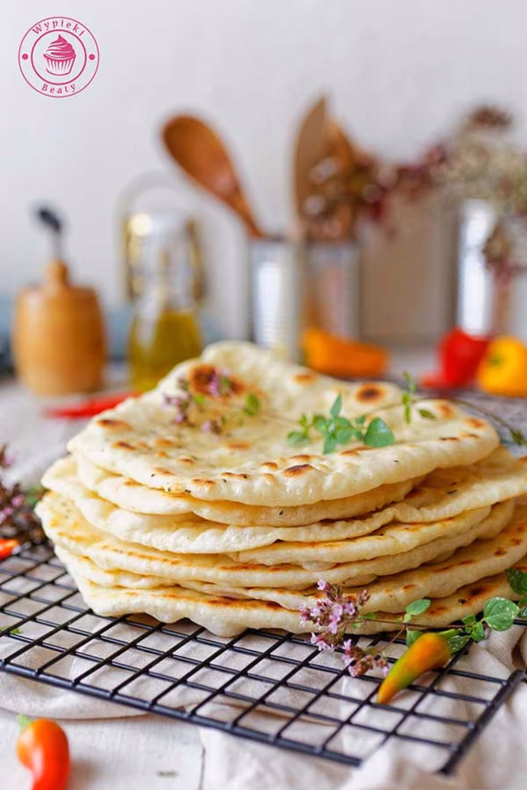 Domowe chlebki naan - Wypieki Beaty