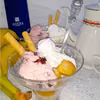 Deser z karmelizowanym bananem i lodami. I kilka słów o marce Hefra.