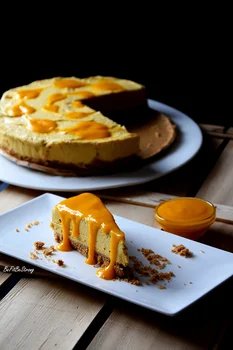 Kokosowy sernik mango z tofu bez pieczenia