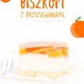 Biszkopt z masą budyniową i galaretką
