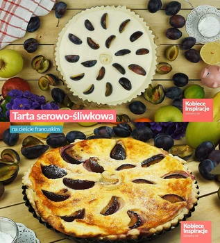Tarta serowo- śliwkowa na cieście francuskim