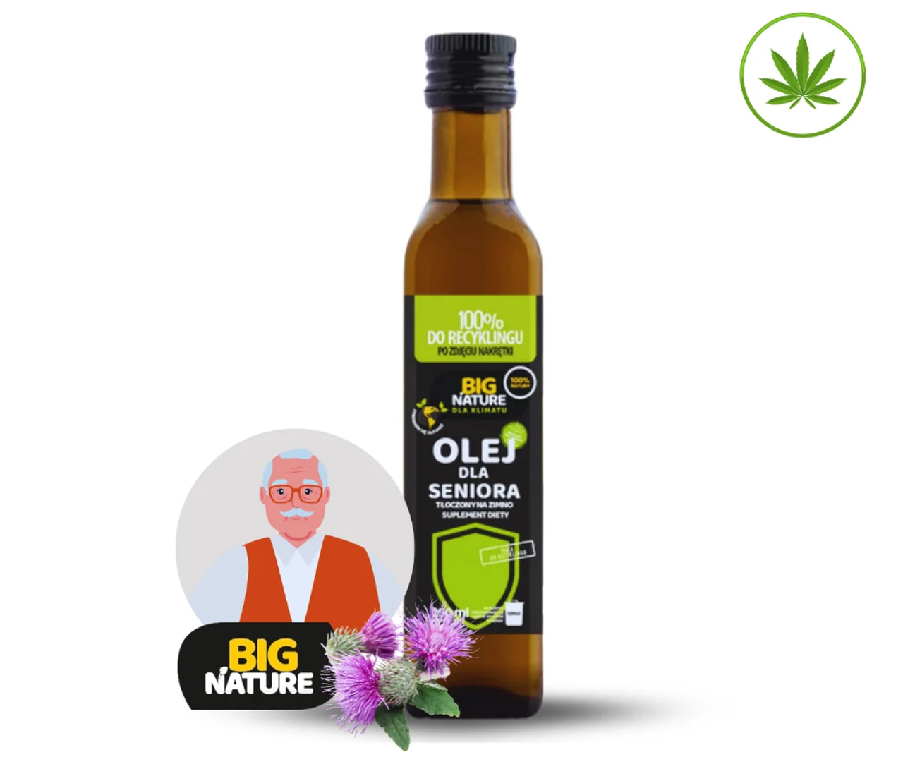 Prezent na Dzień Dziadka: Olej dla Seniora Big Nature – Zdrowie w buteleczce!
