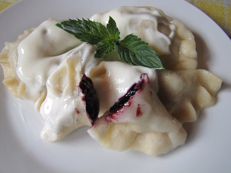 Pierogi z jagodami