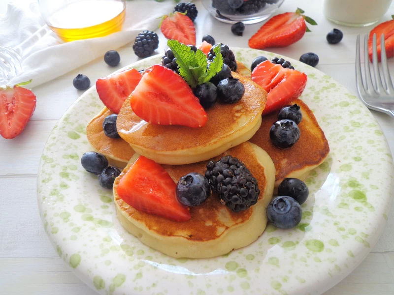 Puszyste pancakes z ricotty