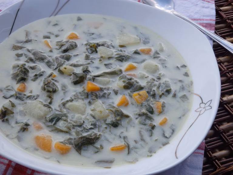 Zupa szpinakowo-szczawiowa