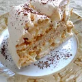 Tort bezowy z kawą