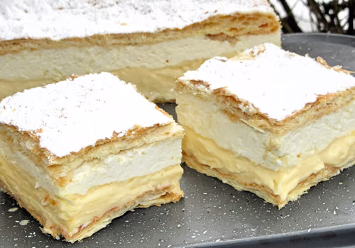 Najlepsza kremówka/napoleonka na cieście francuskim +FILM