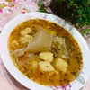 Zupa z kiszonej kapusty z cebulą