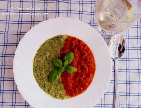 Zupa krem - dwa kolory